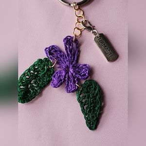 Crochet flower keychai